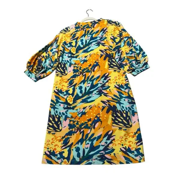 TUCKERNUCK CELINA MOON TROIAN WOMES DRESS LARGE TROPICAL FLORAL - Picture 3 of 7